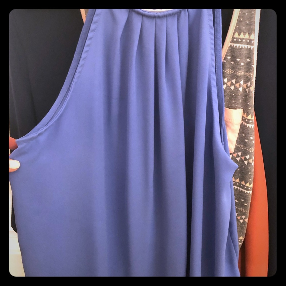 Cute blue flowery tank from boutique